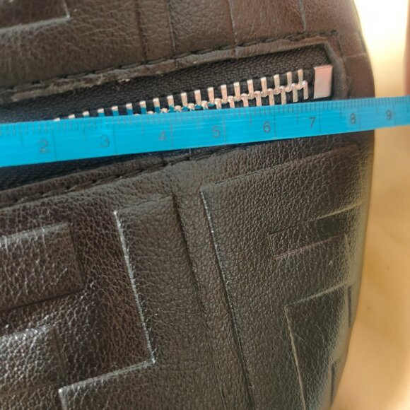 Fendi Black Embossed Waist Bag - Picture 9 of 12
